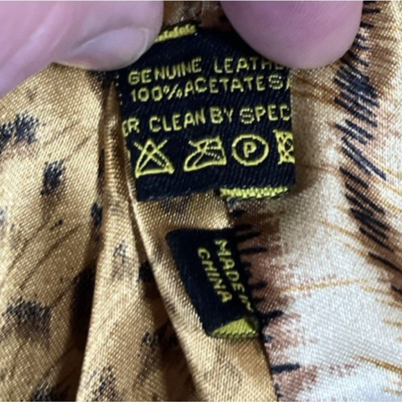 Vintage Scully Brown Leather Jacket Size Large Ruffles Satin Lined Boho Western - Picture 15 of 16